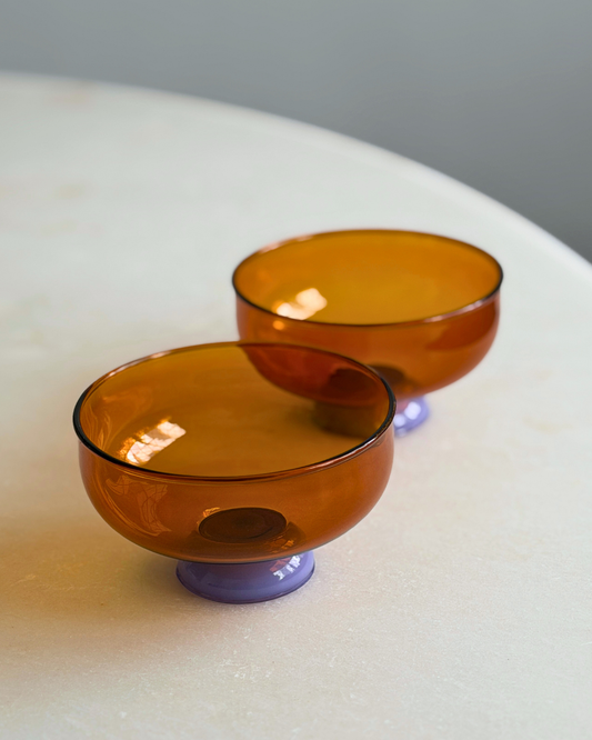 Bowl Mono Caramelo y Lila