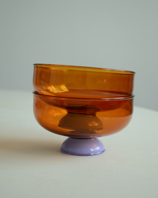 Bowl Mono Caramelo y Lila