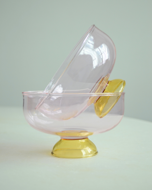 Bowl Mono Rosa y Amarillo