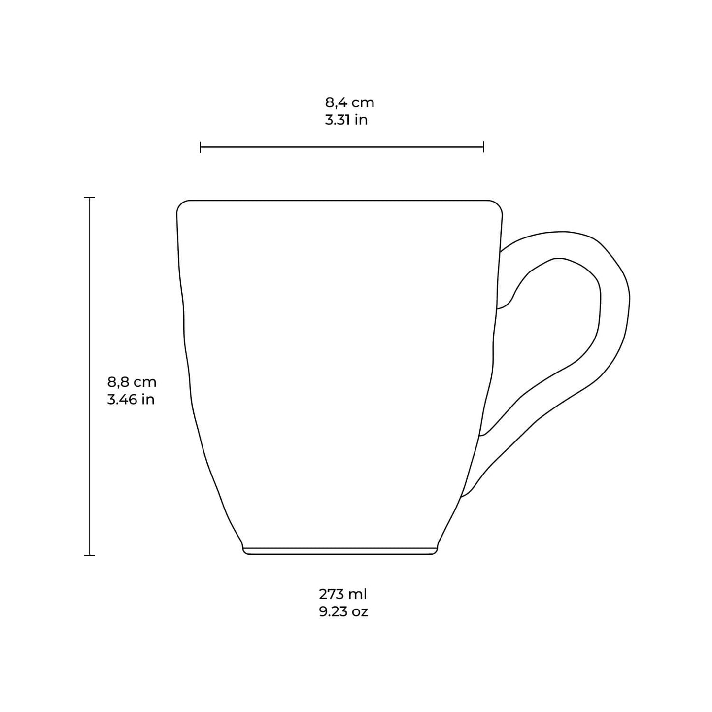 Taza Orgánico Tiza